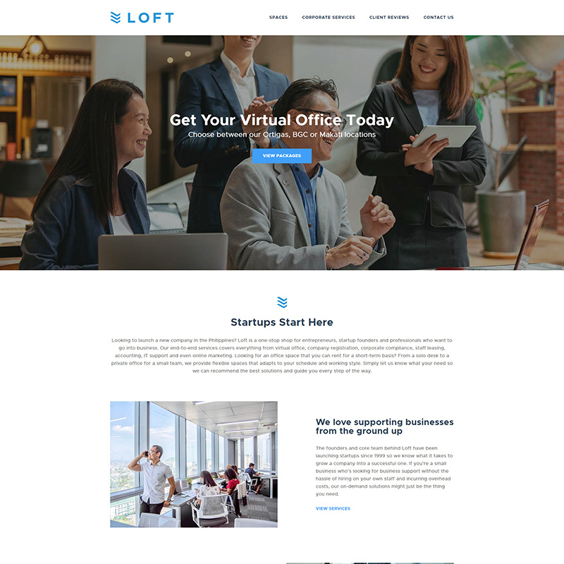 loft Website Preview
