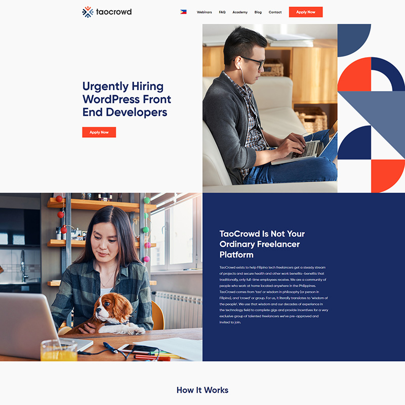 taocrowd Website Preview